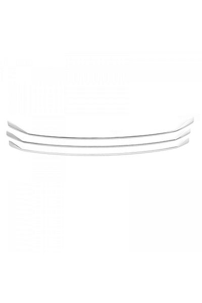CED AUTO TRADE Set 3 ornamente inox grila fata VW Transporter T6 2020->