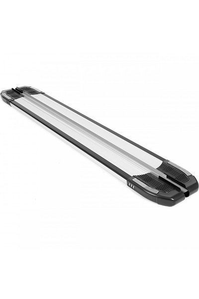 CED AUTO TRADE Side step sills compatible with HYUNDAI SANTA FE III 2012-2018, Grey Design