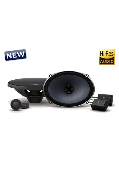 Alpine Alpine X-S69C oval component car speaker set, 16x24cm (6''x9''), 120W RMS