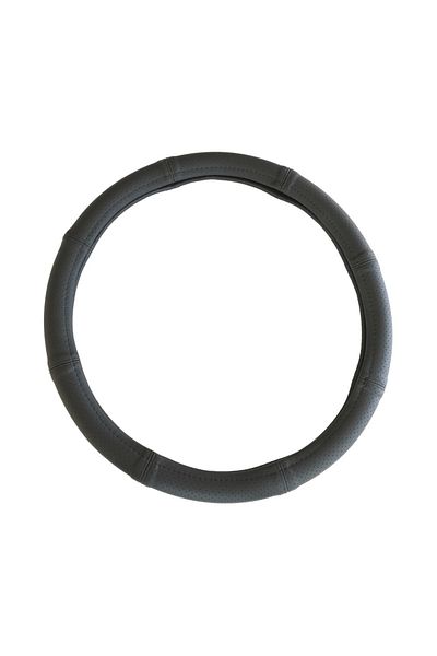 Umbrella STEERING WHEEL COVER NATURAL LEATHER BLACK 42-44 CM