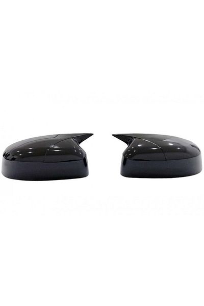 CED AUTO TRADE Capace oglinda compatibile cu Ford Focus II FL 2008-2012 Negru lucios BATMAN style