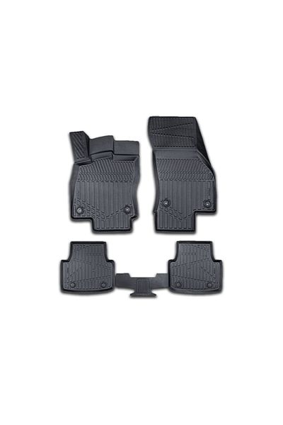 CED AUTO TRADE Set covorase auto cauciuc Skoda Octavia 3 III FL 2017-2020, forma tavita 3D