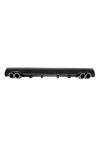 CED AUTO TRADE Prelungire bara spate universal , ELITE B Design, negru mat / lucios, ornamente toba rotunde