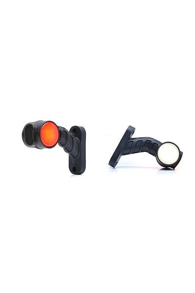 WAS LAMPA GABARIT LED CU BRAT 1096L W148.2, 12V-24V, POZITIE ALB / ROSU STANGA WAS