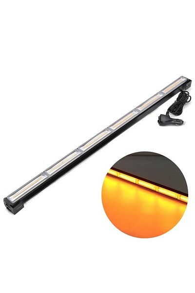 CED AUTO TRADE LED Strobe Light Bar, 90 cm, 12-24V, 108W, 9 Lighting Bulbs