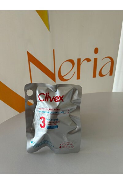 CLİVEX Ortopedik Sentetik Alçı Amerikan Alçı 3 inç (7,5cm x 3,6m)