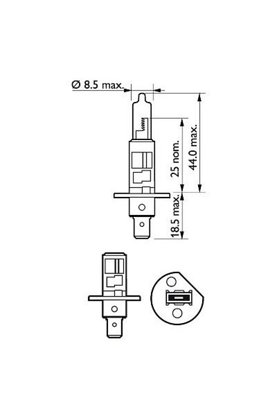 Philips Bec Far H1 55W 12V Vision Plus Philips