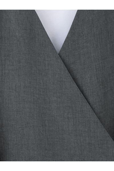 Modamorfo Linen Suit with Side Tie Skirt - Smoked