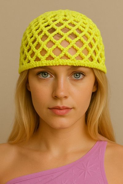 HAPPY HANDMADE Cleopatra Beret/File Beret/Summer Hat/Cleopatra Hat/Mesh Hat