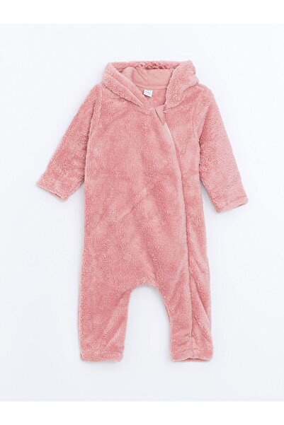 LC Waikiki Lcw Baby Plush Baby Girl Romper (0-12 Months with Booties, 12 Months+ Without Booties)