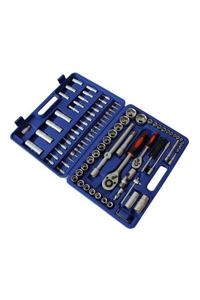 GENERAL 94-Piece Screwdriver Set - Silver/Blue