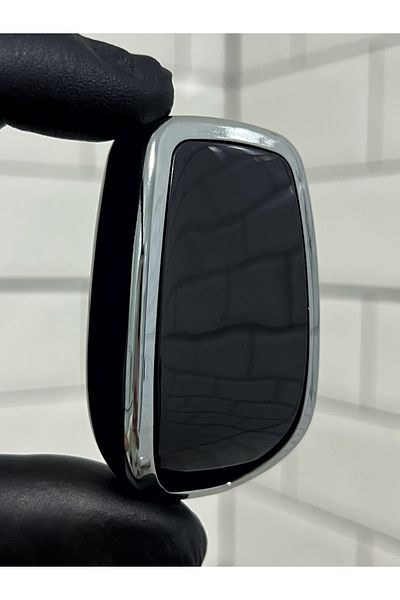 BARKAS ELEKTRONİK Dacia Duster Logan Sandero Dokker Lodgy Nano Key Case Without Sustas Black Silver