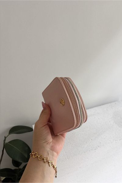 Yuka Atelier Luna Minimal and Convenient Medium Size Faux Leather Wallet