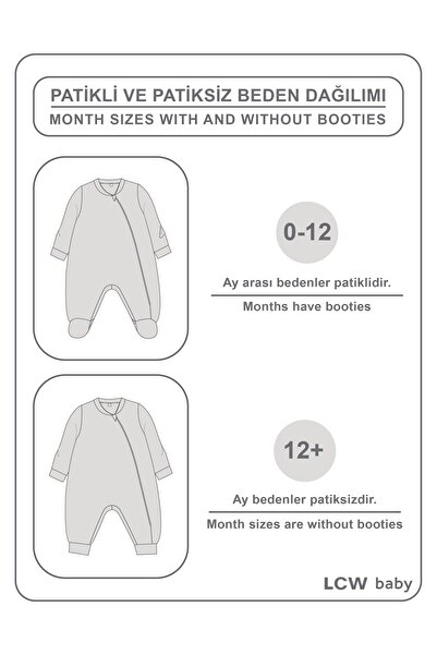 LC Waikiki Lcw Baby Plush Baby Girl Romper (0-12 Months with Booties, 12 Months+ Without Booties)