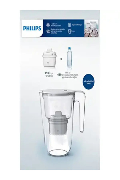 Philips XL Su Arıtma Sürahisi 3,5 L Beyaz