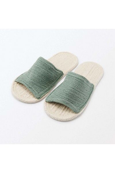 Muji Indian Cotton Room Sandals, Open Toe