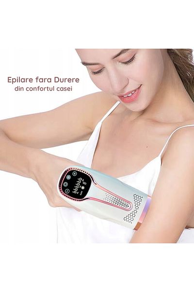 Clavi IPL Epilator, Ultimate, ICE Cool Function, Permanent Hair Removal, 9 Intensity Levels, White