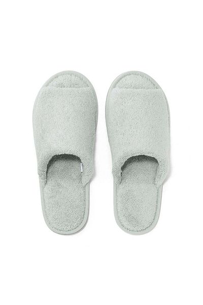 Muji Cotton Pile Slipper, Open Toe