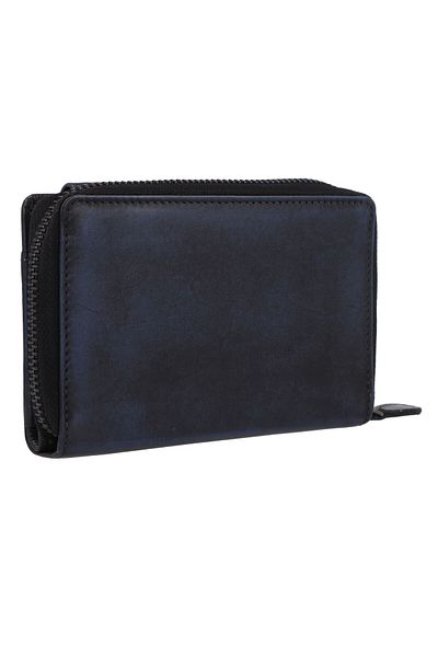 Greenburry Destressed Wallet RFID protection Leather 13.5 cm