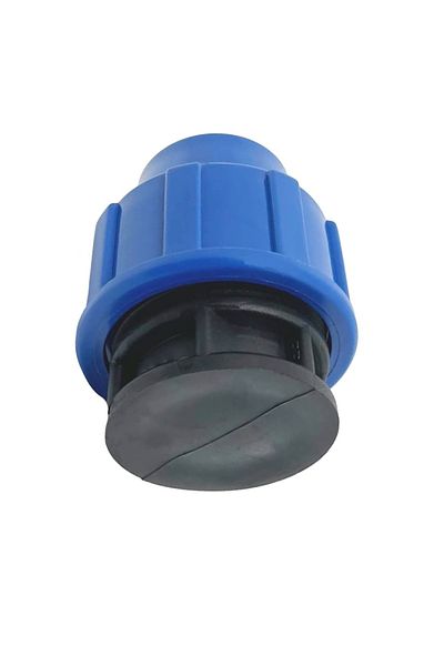 OEM Dop inchidere PEHD 20mm, presiune 16 bar, pentru conducte apa si irigatii, albastru-negru