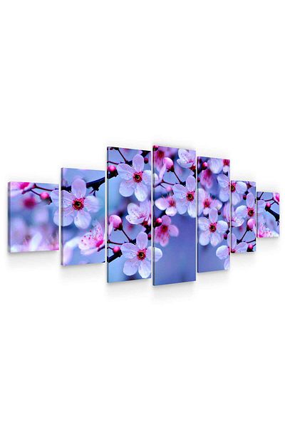 startonight Set Tablou DualView Startonight Flori pe Ram, 7 piese, 100 x 240 cm