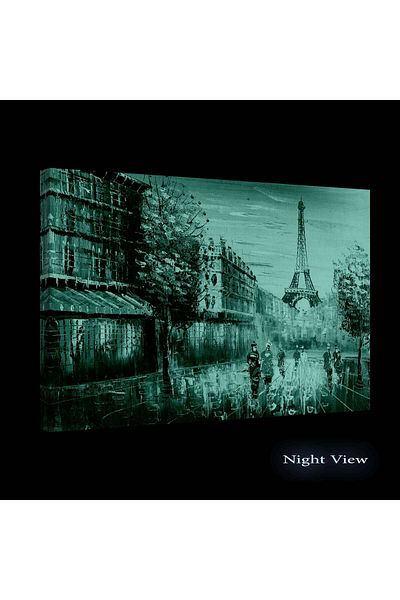 startonight Tablou DualView Startonight Turnul Eiffel - Paris, 80 cm x 120 cm