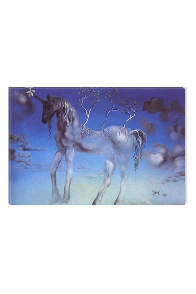 startonight Tablou DualView Startonight Salvador Dali Unicorn, 80 x 120 cm