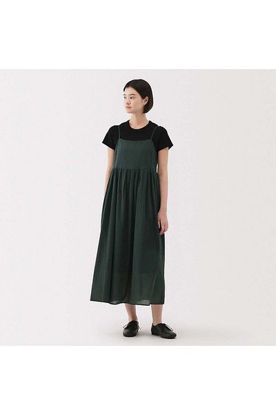 Muji فستان كاميسول بحجاب ملتوي عالي