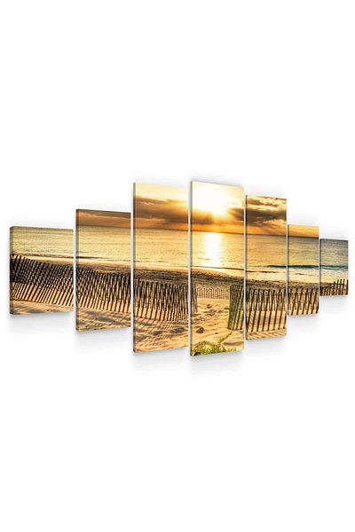 startonight Set Tablou DualView Startonight Apus la mal, 7 piese, 100 x 240 cm
