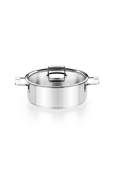 Bra Signature Saucepan, Premium 18/10 Stainless Steel, 24 Cm, 3.75 Liters