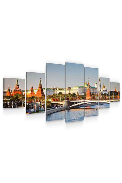 startonight Set Tablou DualView Startonight Kremlin, 7 piese, 100 x 240 cm