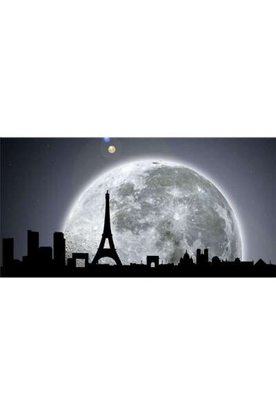 startonight Tablou DualView Startonight Parisul sub lumina lunii, 60 x 120 cm