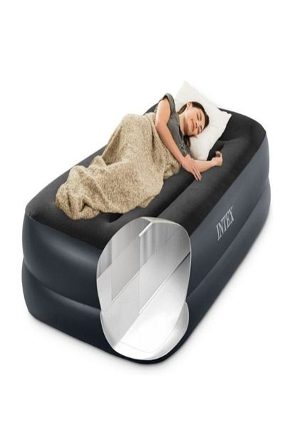 Intex Intex Twin Dura Beam Plus inflatable mattress, 99x191 cm, height 42 cm, with integrated electric pump