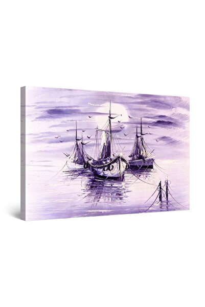 startonight Tablou DualView Startonight Barci cu panza, 80 cm x 120 cm