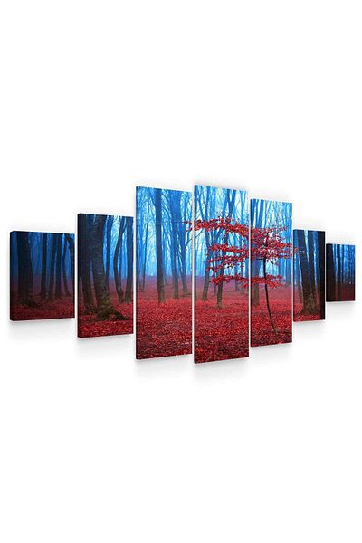startonight Set Tablou DualView Startonight Padurea misterioasa, 7 piese, 100 x 240 cm