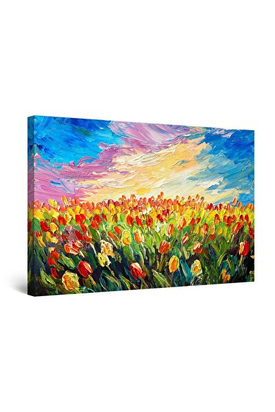 startonight Tablou DualView Startonight Camp de lalele, 80 cm x 120 cm