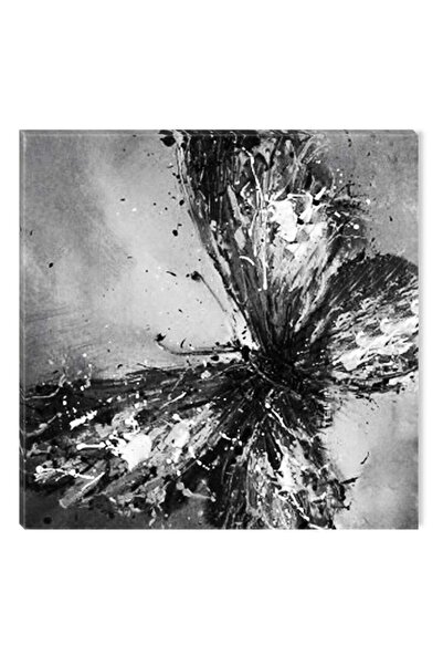 startonight Tablou Alb-Negru Abstract Startonight, Fluture, 80 x 80 cm