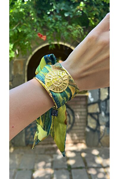 BURÇİN AKSESUAR Çelik Ayarlanabilir Fular Kelepçe Bileklik