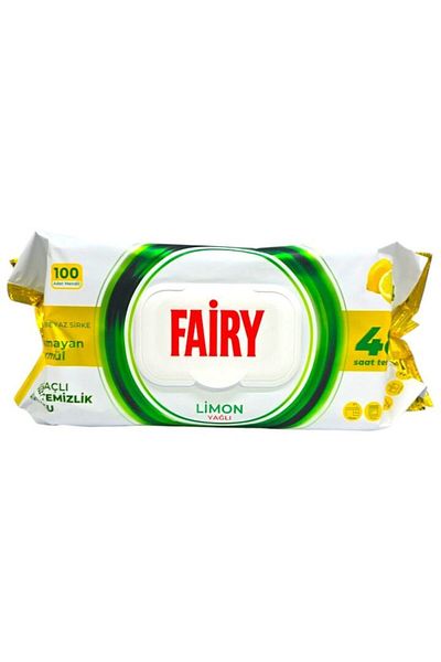 Fairy Șervețele de curățare universale, cu aromă de lămâie, 100 buc.
