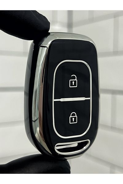 BARKAS ELEKTRONİK Renault Symbol Trafic Nano Key Case Without Sustas Black Silver