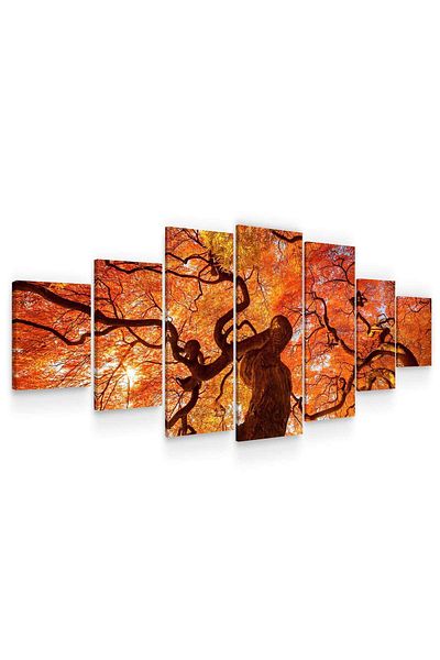 startonight Set Tablou DualView Startonight Artar roscat, 7 piese, 100 x 240 cm
