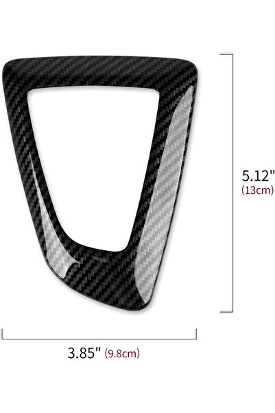 LUXE AKSESUAR Bmw ( 3-5 serisi ) F10 F18 F30 F31 F20 F21 F22 Karbon Fiber Vites Topuzu Kaplama Koruma 2'li Set