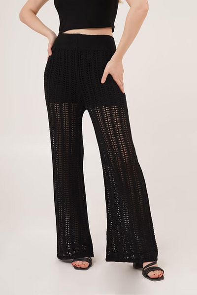Bare & Bold Wide Leg Pants with Elastic Waist