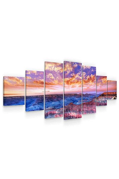 startonight Set Tablou DualView Startonight Marele Canion, 7 piese, 100 x 240 cm