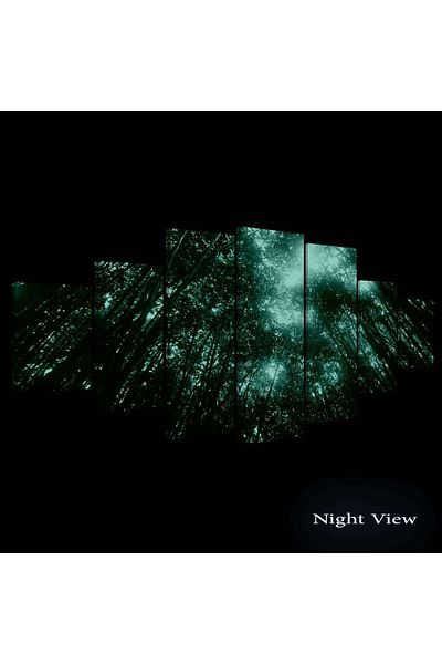 startonight Set Tablou DualView Startonight Varful copacilor, 7 piese, 100 x 240 cm