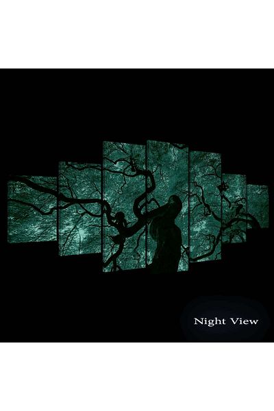 startonight Set Tablou DualView Startonight Artar roscat, 7 piese, 100 x 240 cm