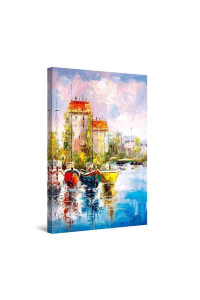 startonight Tablou DualView Startonight Barci la mal, 80 cm x 120 cm