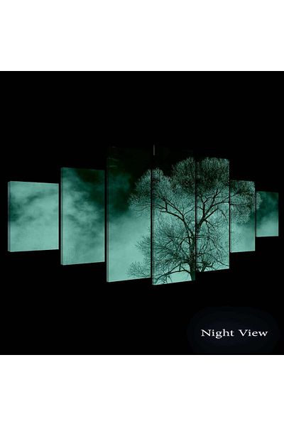startonight Set Tablou DualView Startonight Copac misterios, 7 piese, 100 x 240 cm