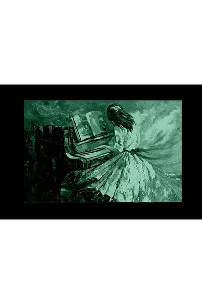 startonight Tablou DualView Startonight Cantand la pian, 80 x 120 cm