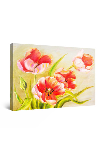 startonight Tablou DualView Startonight Lalele roz, 90 cm x 60 cm